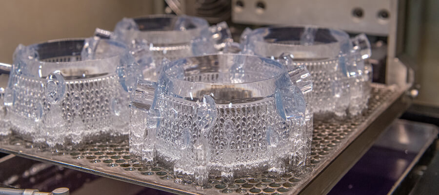 clear 3d printed parts