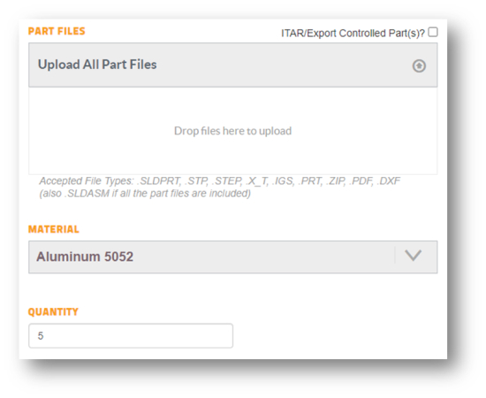 Uploading a File into MyRapid Sheet Metal
