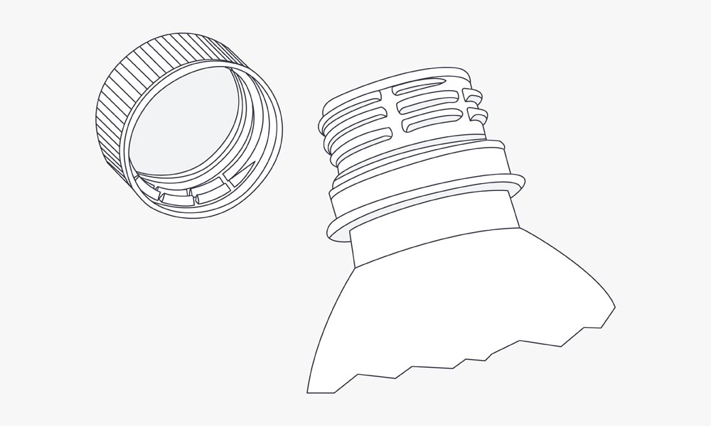Molded thread illustration