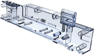 clear part made with injection moulding design