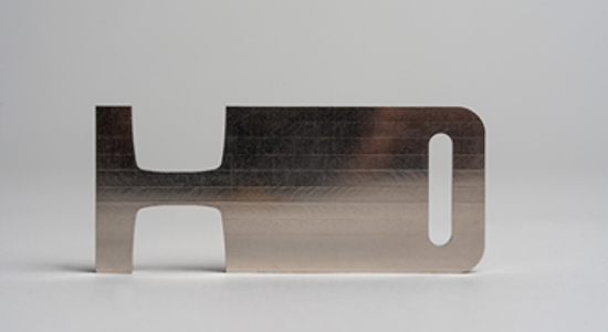 part sample finished with electroless nickel plating