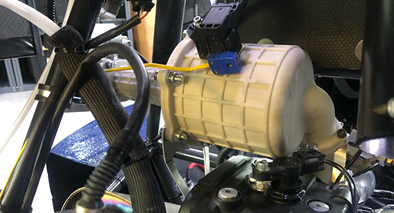 Formula SAE vehicle with 3D-printed air intake plenum