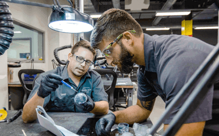 parts finishing department for 3d printing