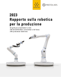 mockup del rapporto sullo stato di produzione della robotica