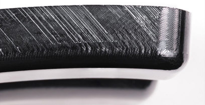 a plastic molded part with cosmetic defects