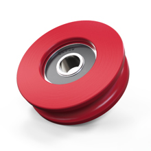 pulley insert moulded