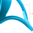 engineer stretches liquid silicone rubber part