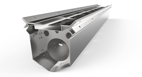 sheet metal storage component for space mission