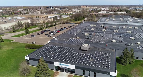 solar panels on protolabs' molding facility