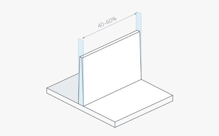 Achieve consistent walls and features with slight adjustments to geometry and materials