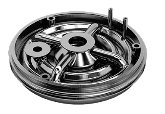 metal 3d printed part with internal channels