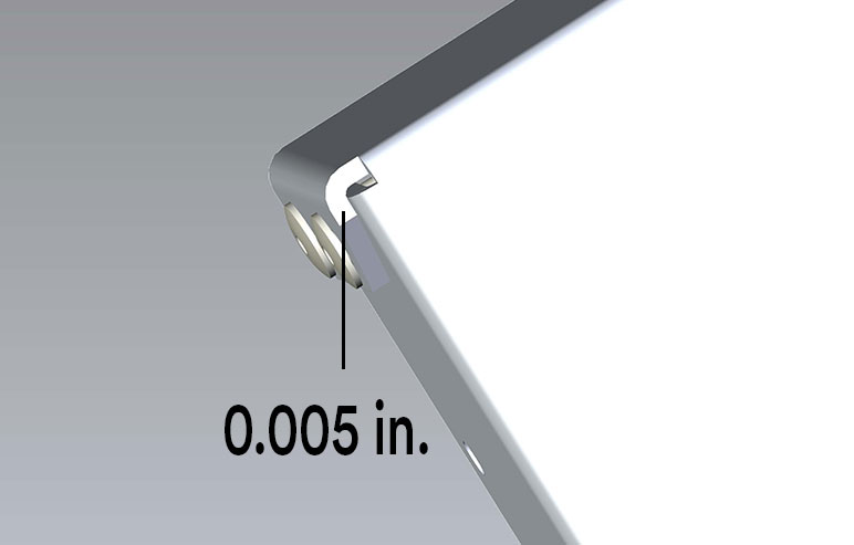 Part rendering with tolerances