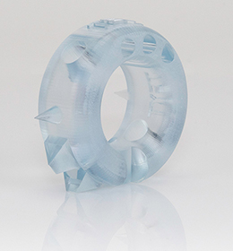 Clear 3D printed part