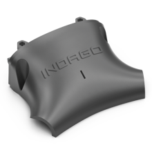 injection moulded part with text