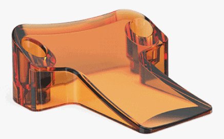 translucent orange abs part
