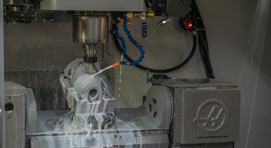 Example of 3+2 machining