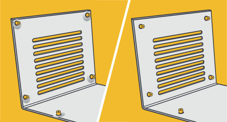 terminology - Name of fastening metal pieces holding the cardboard